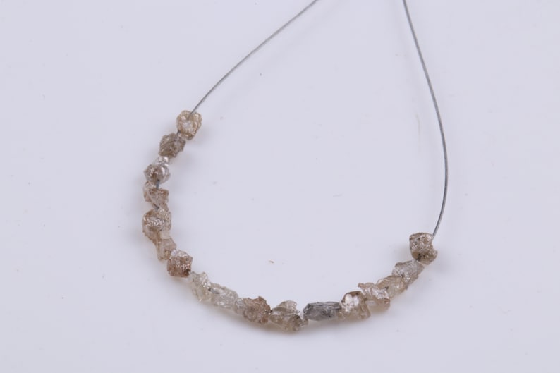 Raw Diamonds For Jewelry Use Natural Uncut Loose Diamond 1 Carat Tiny 3mm To 4mm Raw Diamond Rough Brown Diamond Oval Tumbles Beads