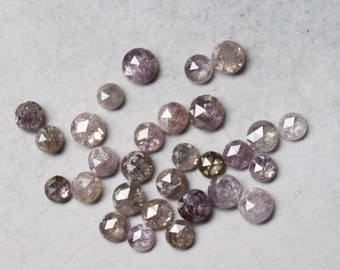 ON SALE 5 Pieces 2mm To 3mm Pink Rose Cut Diamonds, Rose Cut Diamond Ring, Rose Cut Cabochon, Loose Diamonds