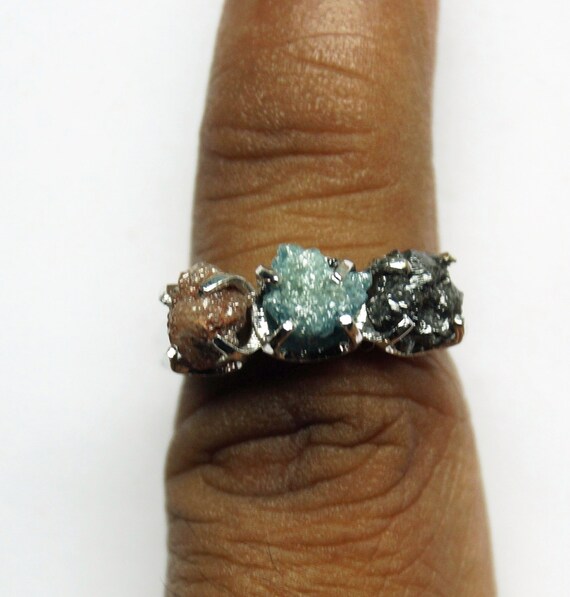 Red Raw diamond ring diamond ring promise engagement ring Etsy