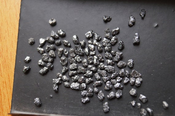 ON SALE 50 Black Diamond Chips Uncut Diamond Rough Diamond Raw Diamond Chips Raw Uncut Diamond 2mm to 3mm 2 Carat Etsy