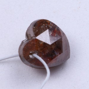 5.01x5.02mm red Diamond, Herz geschnitten rot Diamant, 0,80 Cts rote Form Rose geschnitten lose Diamant, rotes Herz gebohrt Diamant für Charme U11