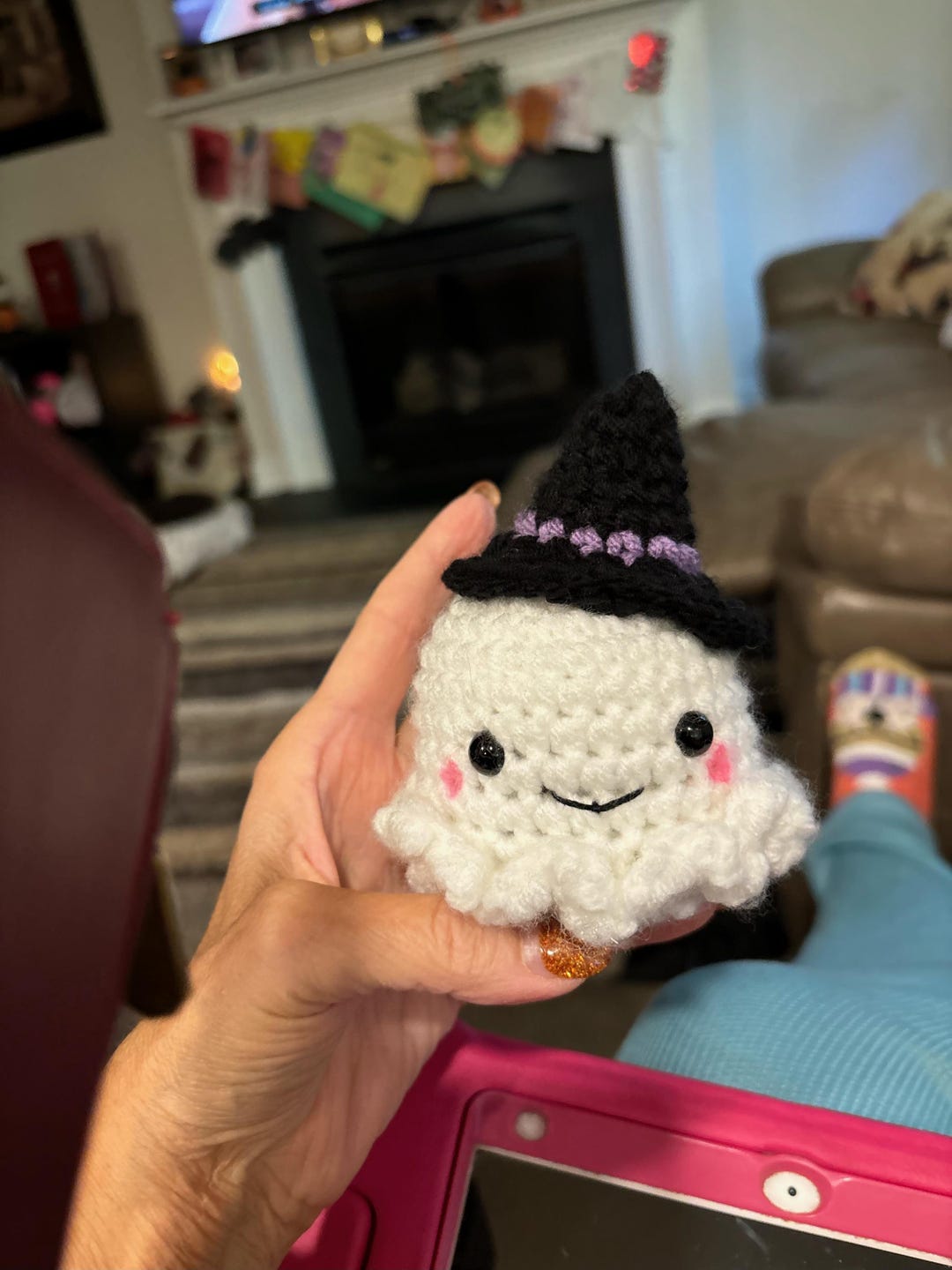 Peluche Fantasma De Halloween De 10 Cm, Suave Y Lavable, Ligero Y Portable, Decoración Para El Hogar O Compañero De Viaje
