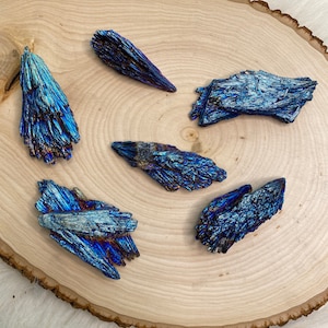 Titanium Kyanite, Kyanite, Aura Kyanite, Rainbow Kyanite, Kyanite Fan, Raw Kyanite, Kyanite Specimen, Kyanite Crystal, Chakra Healing