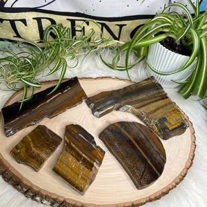 Tigers Eye Slabs, Tigers Eye, Polished Tigers Eye Slabs, Self-Esteem Crystal, Kundalini Crystal
