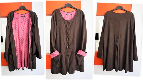 GUDRUN SJODEN SJÖDÉN Long Sleeve Button Front Line