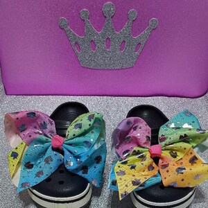 SHOE CLIPS - BIG Bow Charms - Luxury Croc Clogs Charm – Shoe Accessory – Croc Bows -Girl Crocs - Gift For Girls –Croc Accessory -Custom Croc