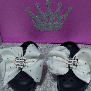SHOE CLIPS - BIG Bow Charms - Luxury Croc Clogs Charm – Shoe Accessory – Croc Bows -Girl Crocs - Gift For Girls –Croc Accessory -Custom Croc
