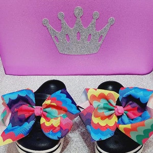 SHOE CLIPS - BIG Bow Charms - Luxury Croc Clogs Charm – Shoe Accessory – Croc Bows -Girl Crocs - Gift For Girls –Croc Accessory -Custom Croc