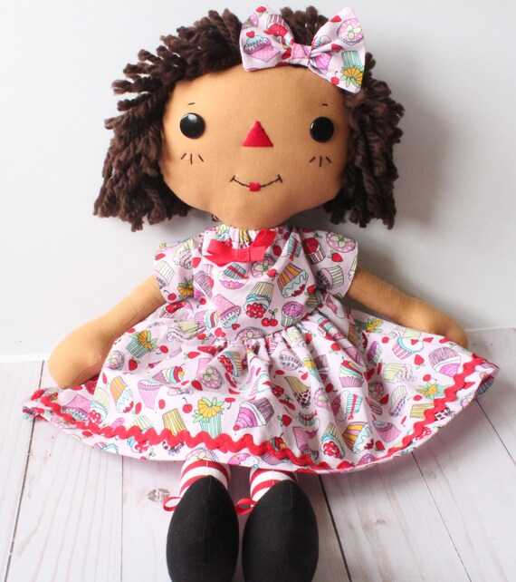 Soft Baby Doll African American Rag Doll Cinnamon Annie Etsy