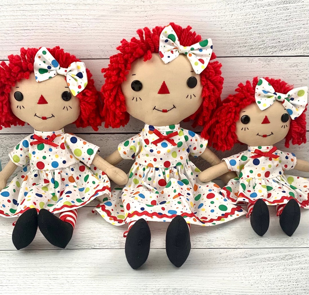 Raggedy Ann Doll Personalized Rag Doll Cinnamon Annie Doll - Etsy