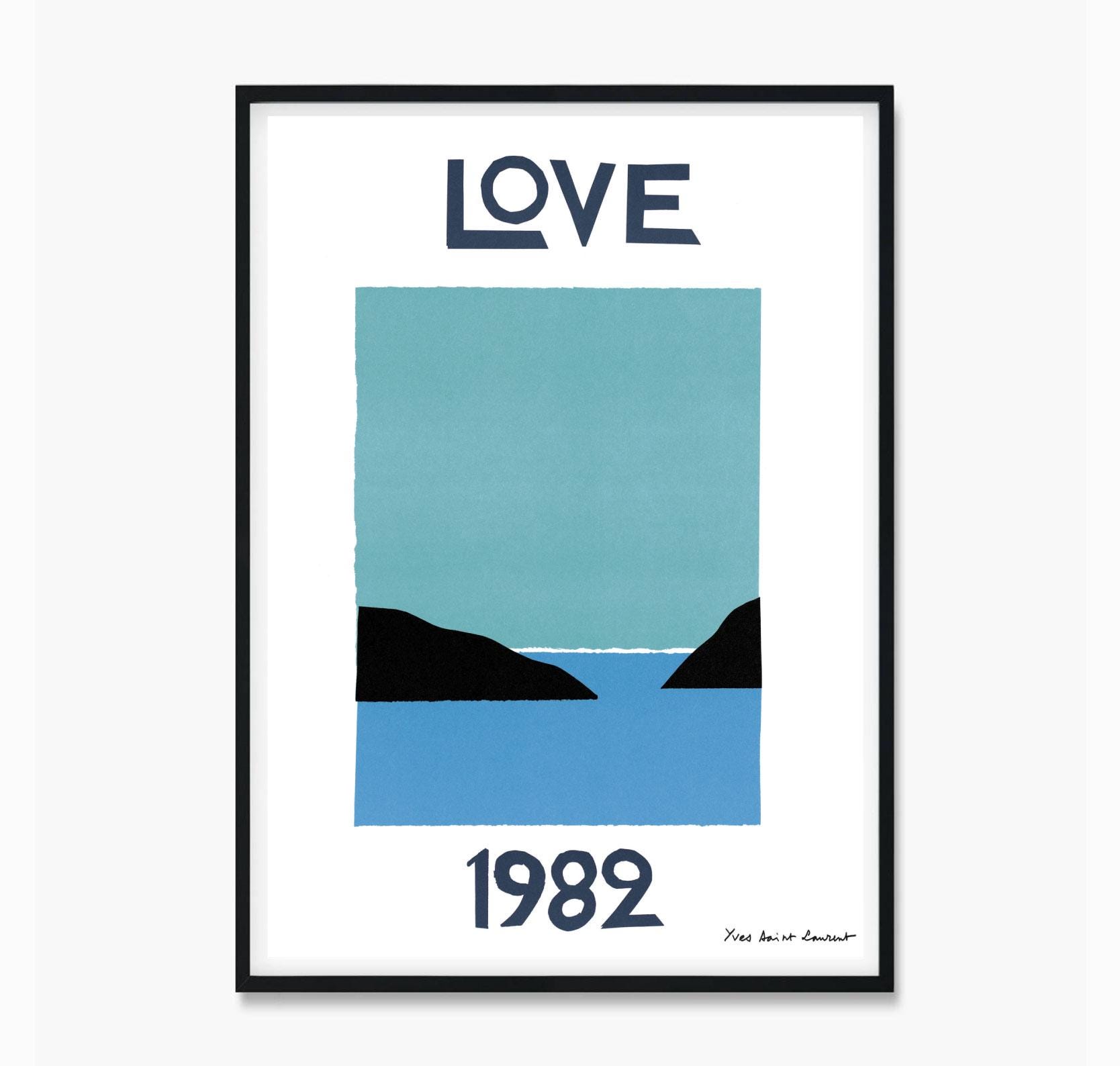 Yves saint laurent poster - Etsy 日本