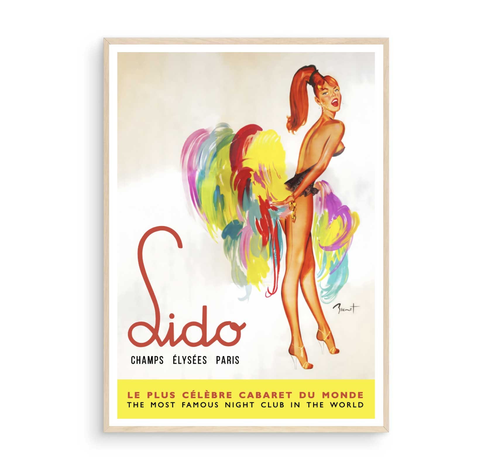 Deux cartes postales Cabaret Lido Paris, signé Brenot Deux cartes postales Cabaret Lido Paris, signé Brenot