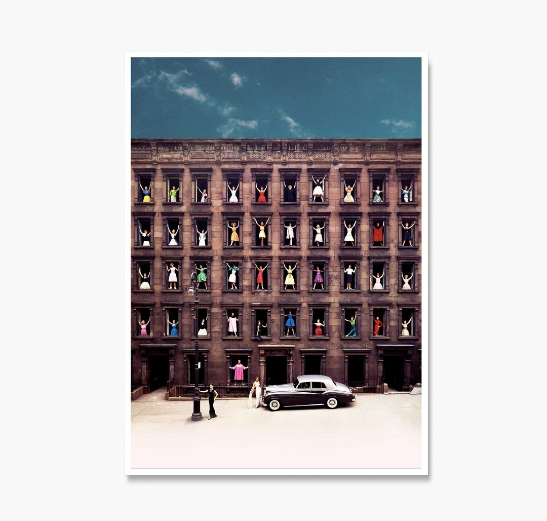 Girls in the Windows Poster, Girls in Windows Print, Women in Windows