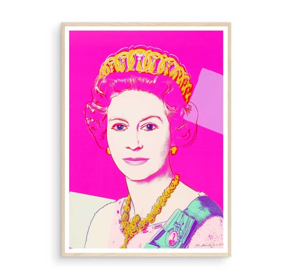 Queen Elizabeth Print Andy Warhol Queen Elizabeth Warhol - Etsy