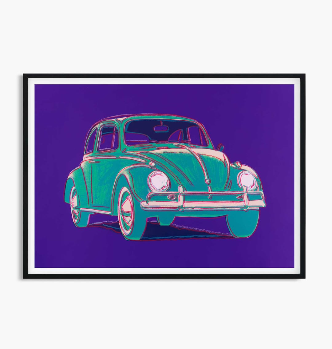 Andy Warhol Volkswagen Beetle Print, Andy Warhol Volkswagen Beetle Wall
