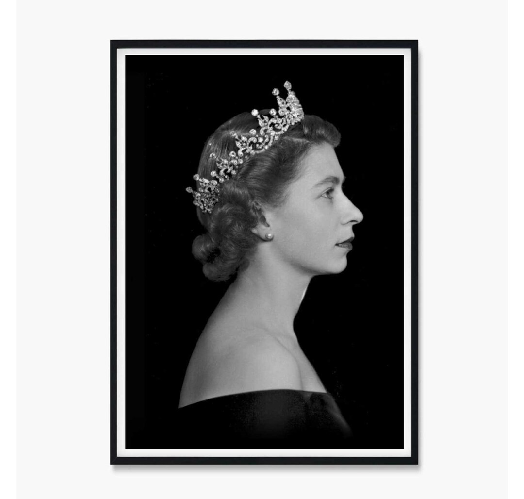 Queen Elizabeth Print, Queen Elizabeth Poster, Queen Elizabeth Art