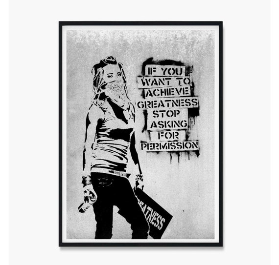 Banksy Print Banksy Poster Banksy Wall Art If You Want to Etsy Australia