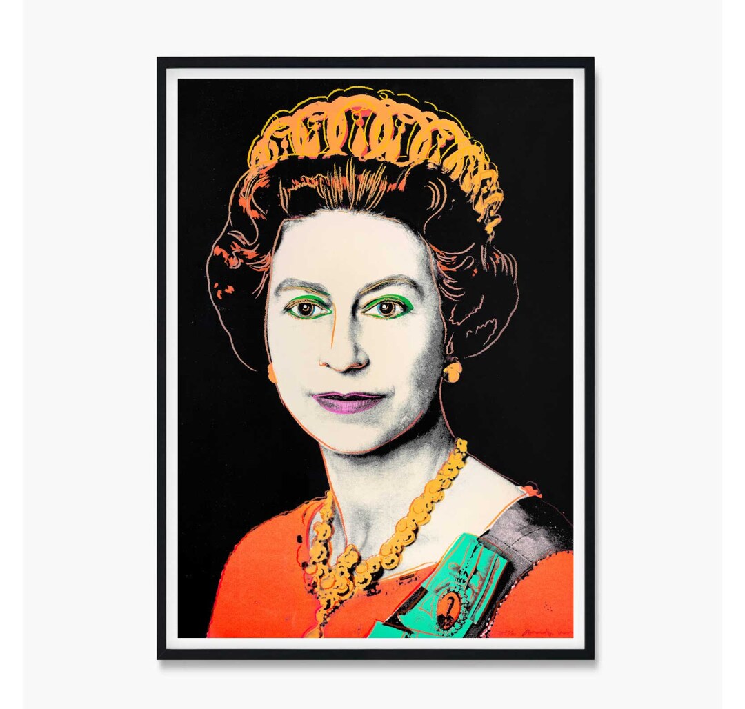 Queen Elizabeth Print, Andy Warhol Queen Elizabeth, Warhol Queen