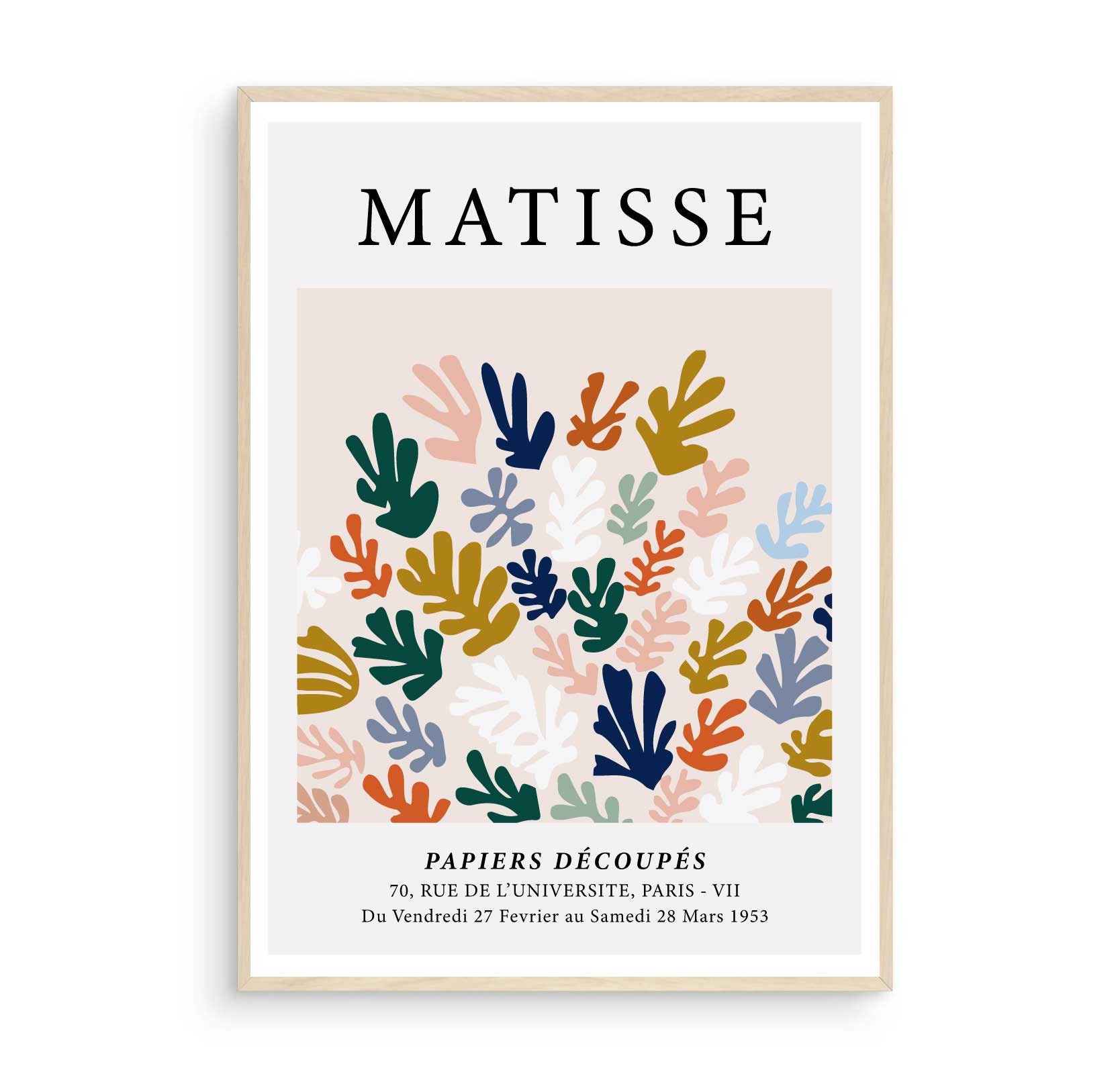 Matisse - Papier Découpé (Yellow) Art Print by Artily