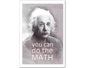 アインシュタイン教室数学ポスター、中学校、高校、大学向けの教育的かつモチベーションを高める壁アート、13x19インチ
