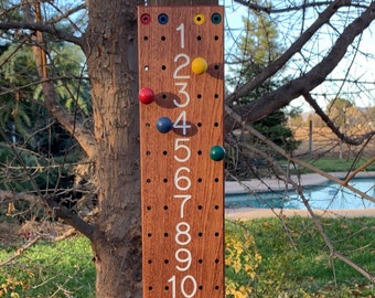 4-Player Scoreboard for Bocce, Cornhole, Horseshoes, or Shuffleboard