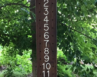 Petanque Scoreboard: Custom Wood Score Keeper