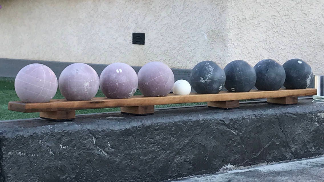 Rack de boule de pétanque avec pieds en caoutchouc Etsy