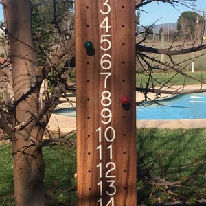Extra Large Bocce Scoreboard, 1-15