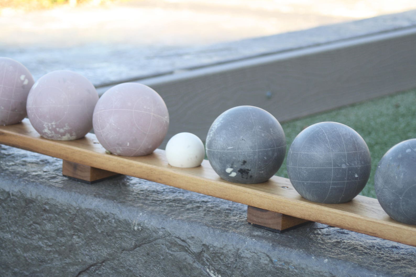 Bocce Ball Rack With Rubber Feet - Etsy
