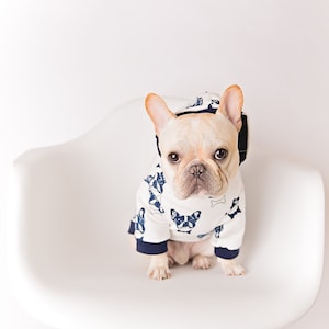 Dog Hoodie clothes for small size dogs dog sweater, Dog clothes, Pet clothing, French bulldog image 5