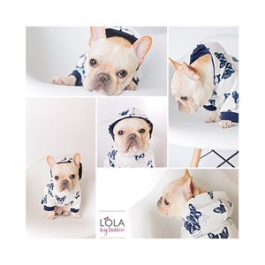 Dog Hoodie clothes for small size dogs dog sweater, Dog clothes, Pet clothing, French bulldog image 4