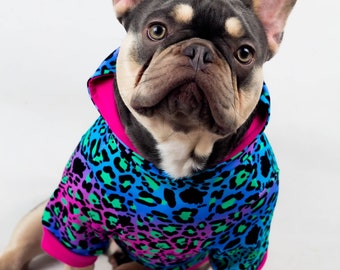 Handmade French Bulldog Hoodie - Cozy Custom Fit Bulldog Sweater - Unique Pet Clothing for Frenchies - Dog Hoodie with Personalized Touch