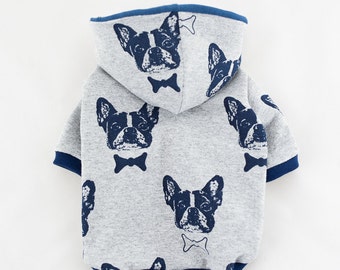 Ready to ship. SIZE XXL for French bulldog. Handmade Dog Hoodie dog sweater, Dog clothes, Pet clothing, French bulldog