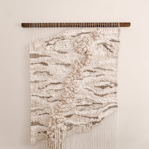 Origin Story large wall hanging woven wall art large weaving wall hangings large macrame wall art woven tapestry white wall hanging