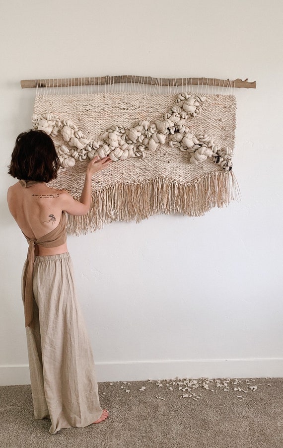Custom Wall Hanging Natural Materials Raffia Wall Hanging Fiber