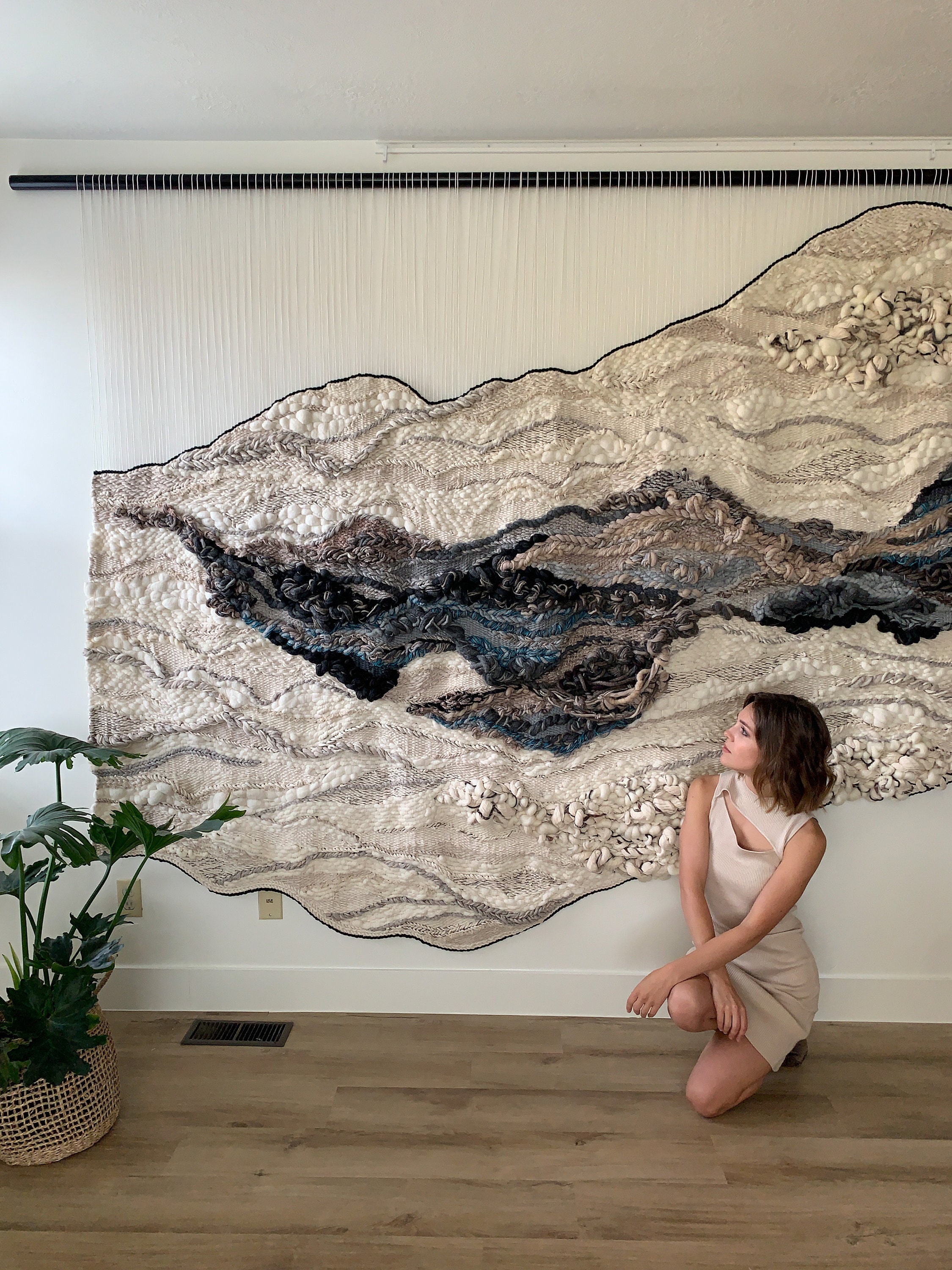 Fiber art tapestry sale