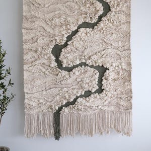 fiber art wall hanging woven weaving textural wall art weavings wall hangings macrame large scale wall sculpture soft fiber art yarn art
