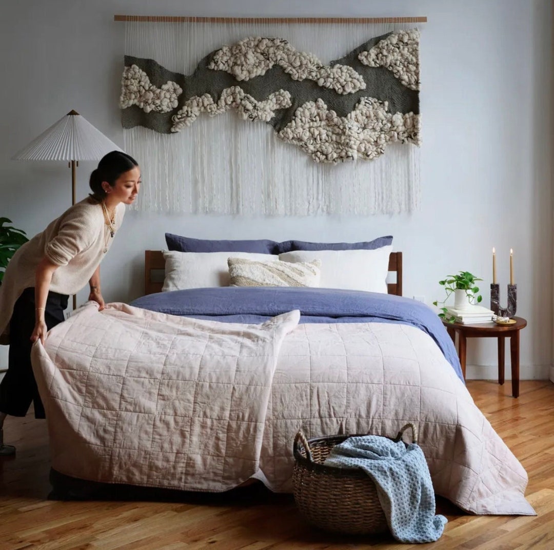 Sage Green Wall Hanging Handwoven Wall Art Wall Hanging Tapestry Sage