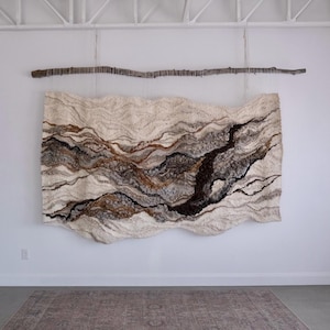 Arte de fibra, tapiz, arte natural, arte ecológico, escultura de pared, arte con hilo, tapices colgantes, decoración del hogar, arte suave, naturaleza orgánica