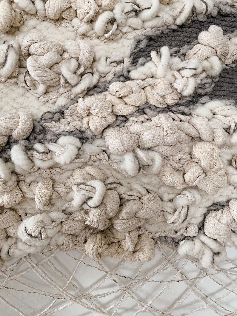 Photo inspiration: Textured Natural Fiber Wall Hangings Reference: Textured Fiber Wall Art With Fringe Modern Soft Sculpture
