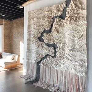 Large Macrame Wall Hanging Woven Tapestry Modern Macrame Hanger
