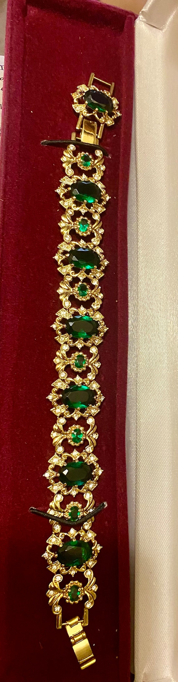 Vintage KJL green bracelet - image 1