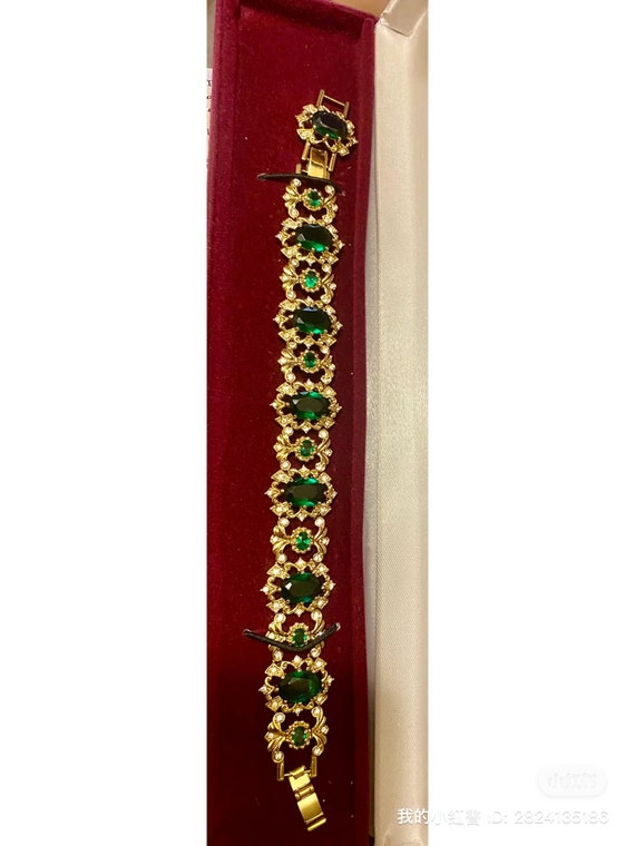 Vintage KJL green bracelet - image 2