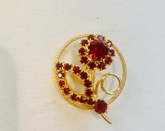 Vintage flower brooch