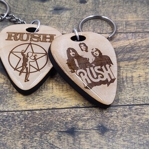 Rush Logo Art Guitar Pick Keychain Combo 2-pack Rush Band - Etsy