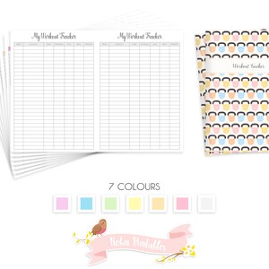 A5 Workout Tracker Traveler Notebook Refill. Printable TN PDF | Etsy