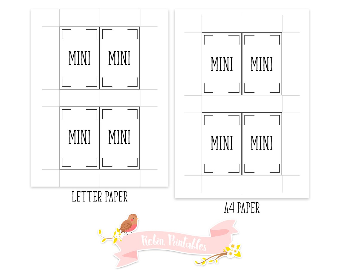 Mini Monthly Organizer Printable Binder Inserts. Fits Planners | Etsy