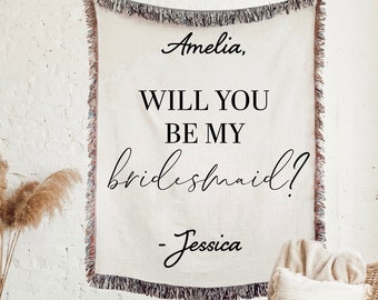 WILL YOU Be My BRIDESMAID? Gift - Bridesmaid Proposal Gift Sign Ideas - Unique Bridesmaid Gift Bridal Shower Gift Keepsake for Bridesmaids