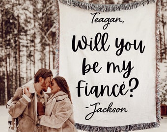 WILL YOU Be My FIANCÉ Sign Blanket, Proposal Ideas Wedding Proposal Decorations Marriage Proposal Will You Marry Me Valentines Gift For Her