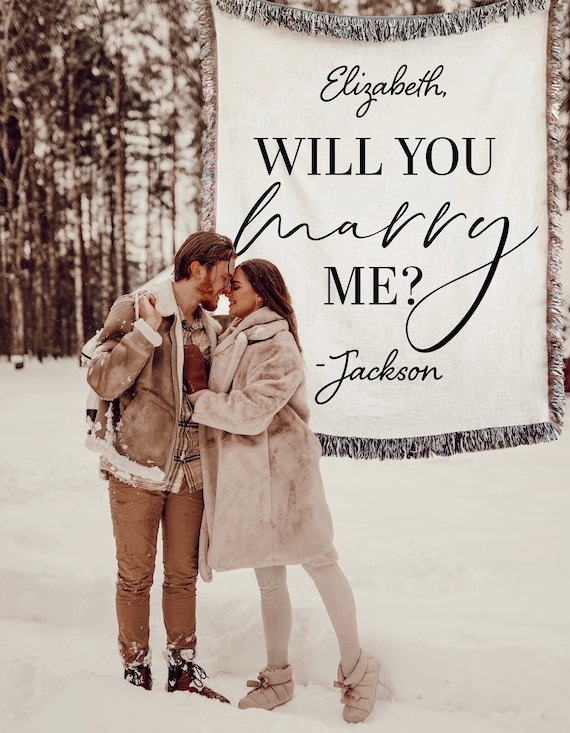 WILL YOU MARRY Me Sign Blanket Proposal Ideas Wedding Proposal Decorations Marriage Proposal Keepsake Unique Proposal Sign Gift Engagement